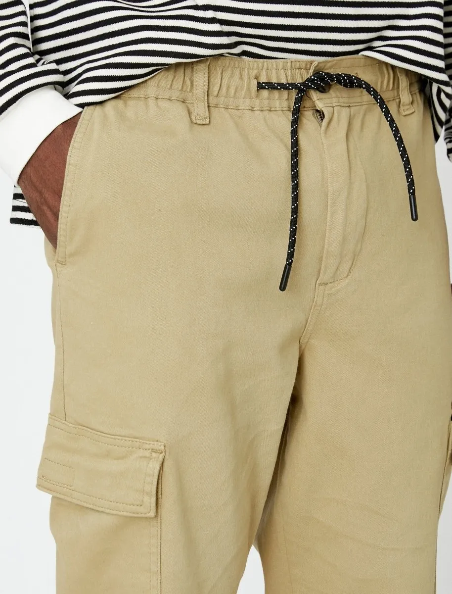 Men's Cargo Joggers Khaki