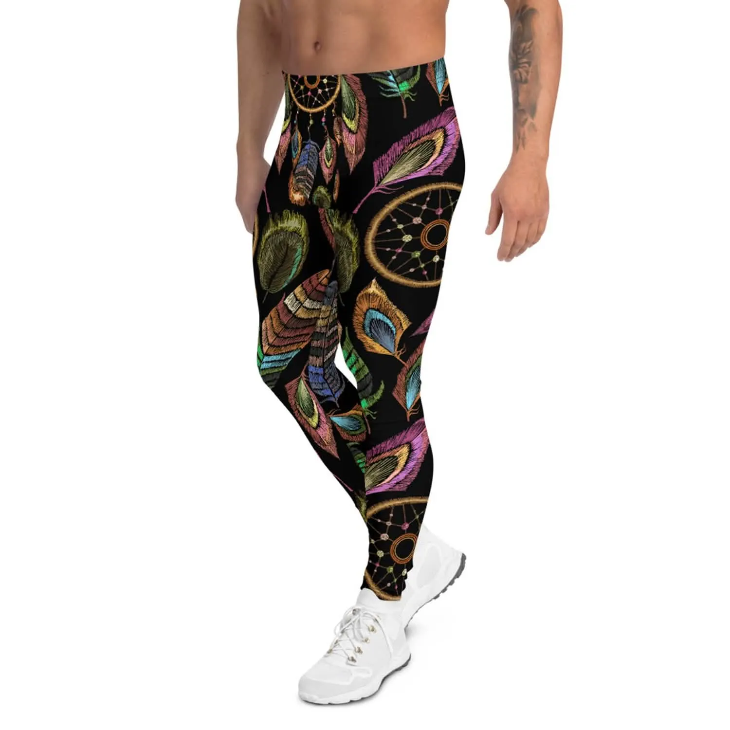 Men's High-Performance Dreamcatcher Workout Leggings