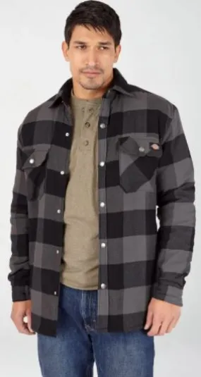 Men's Sherpa Lined Flannel Shirt Jacket w/ Hydroshield