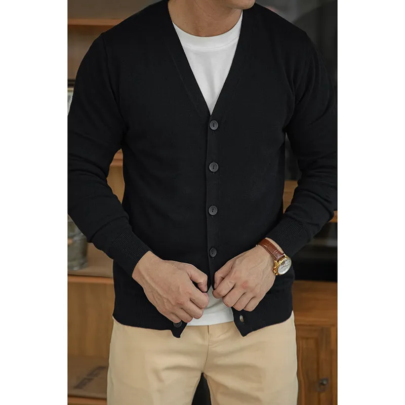 Men's Soft Workmanship Slim-fit Cardigan Jacket