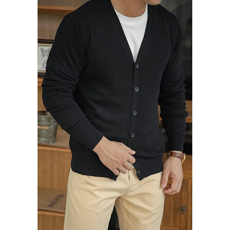 Men's Soft Workmanship Slim-fit Cardigan Jacket