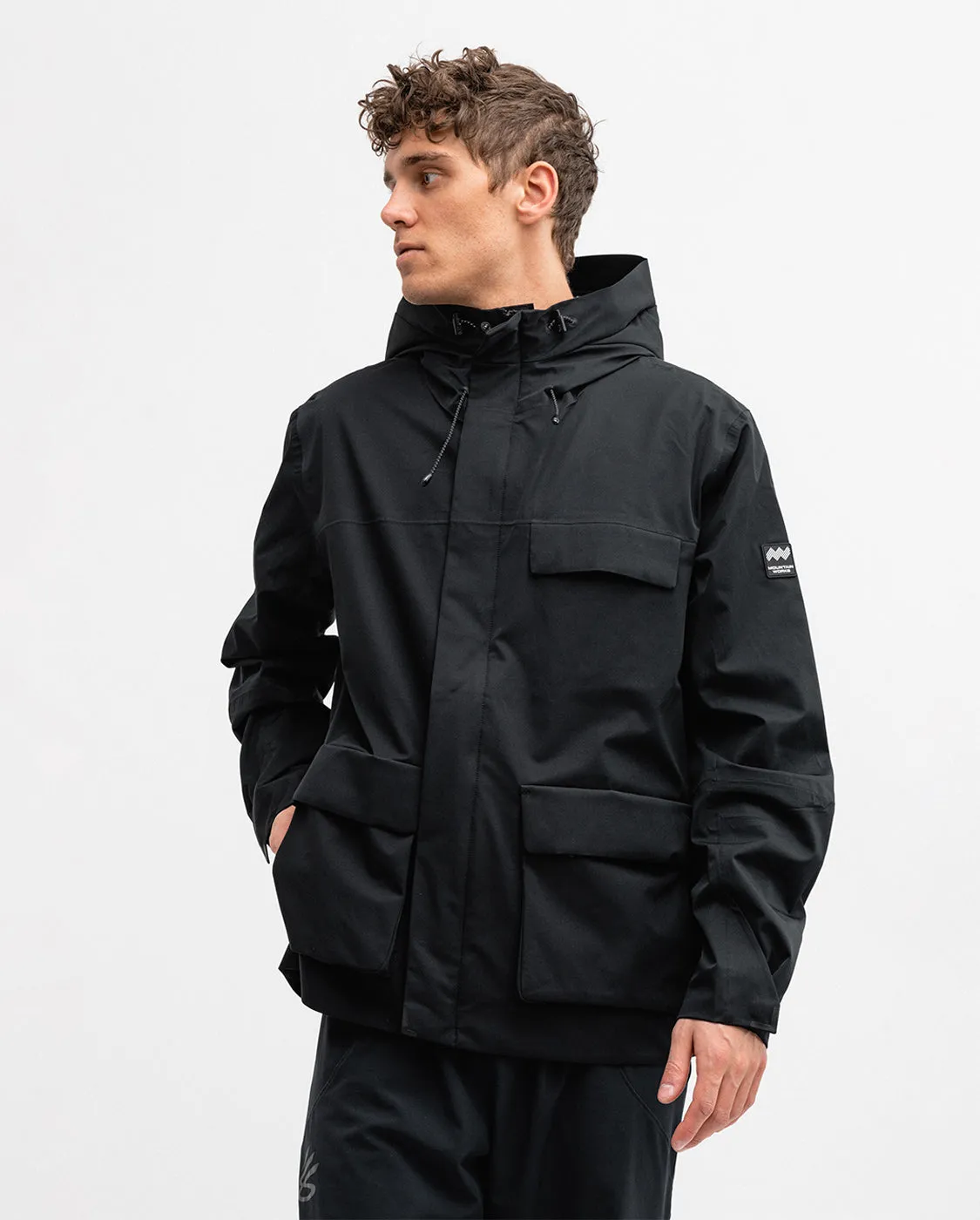 MENS UTILITY HYBRID RAIN JACKET