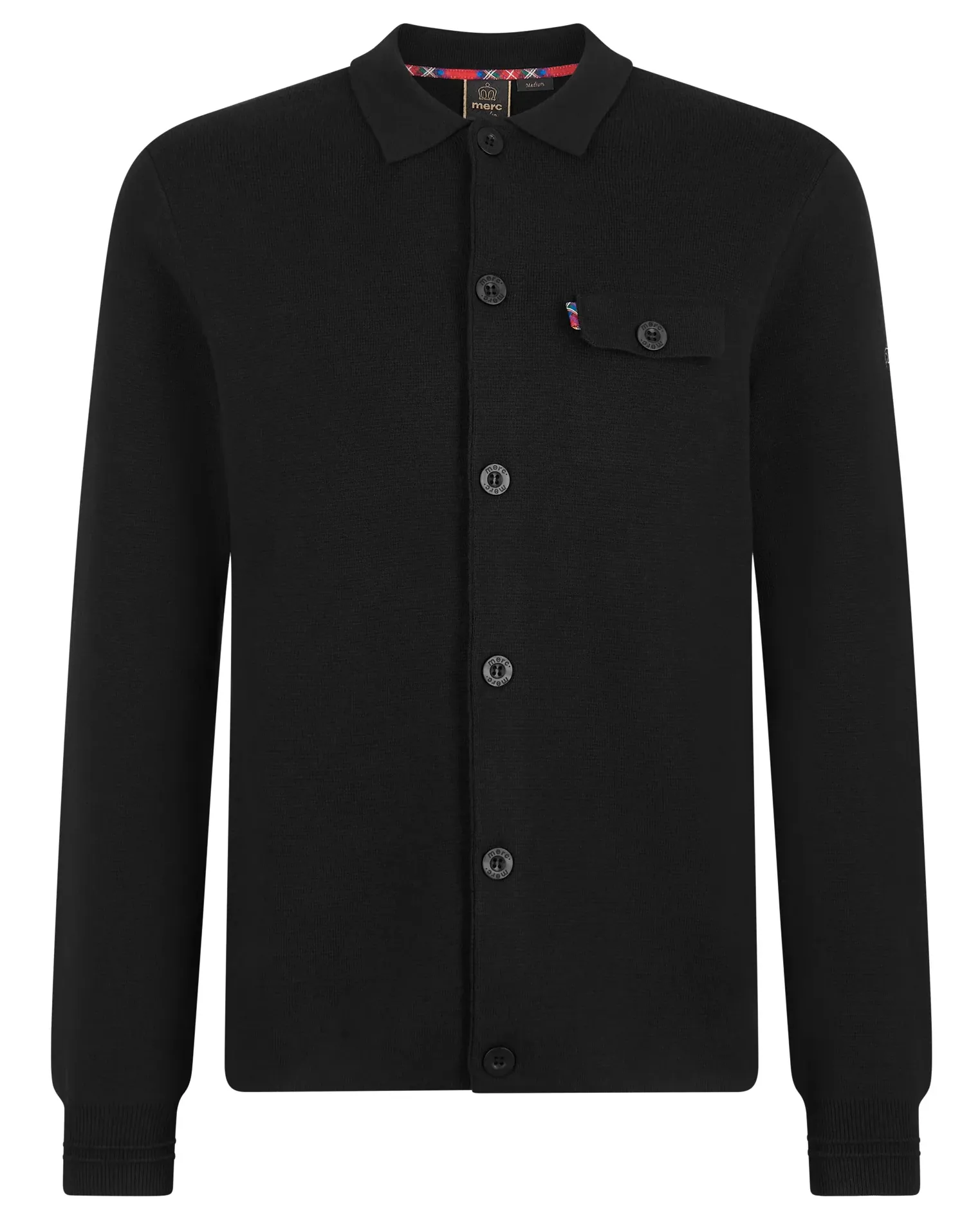 Merc London Rathbone Knit Cardigan Black