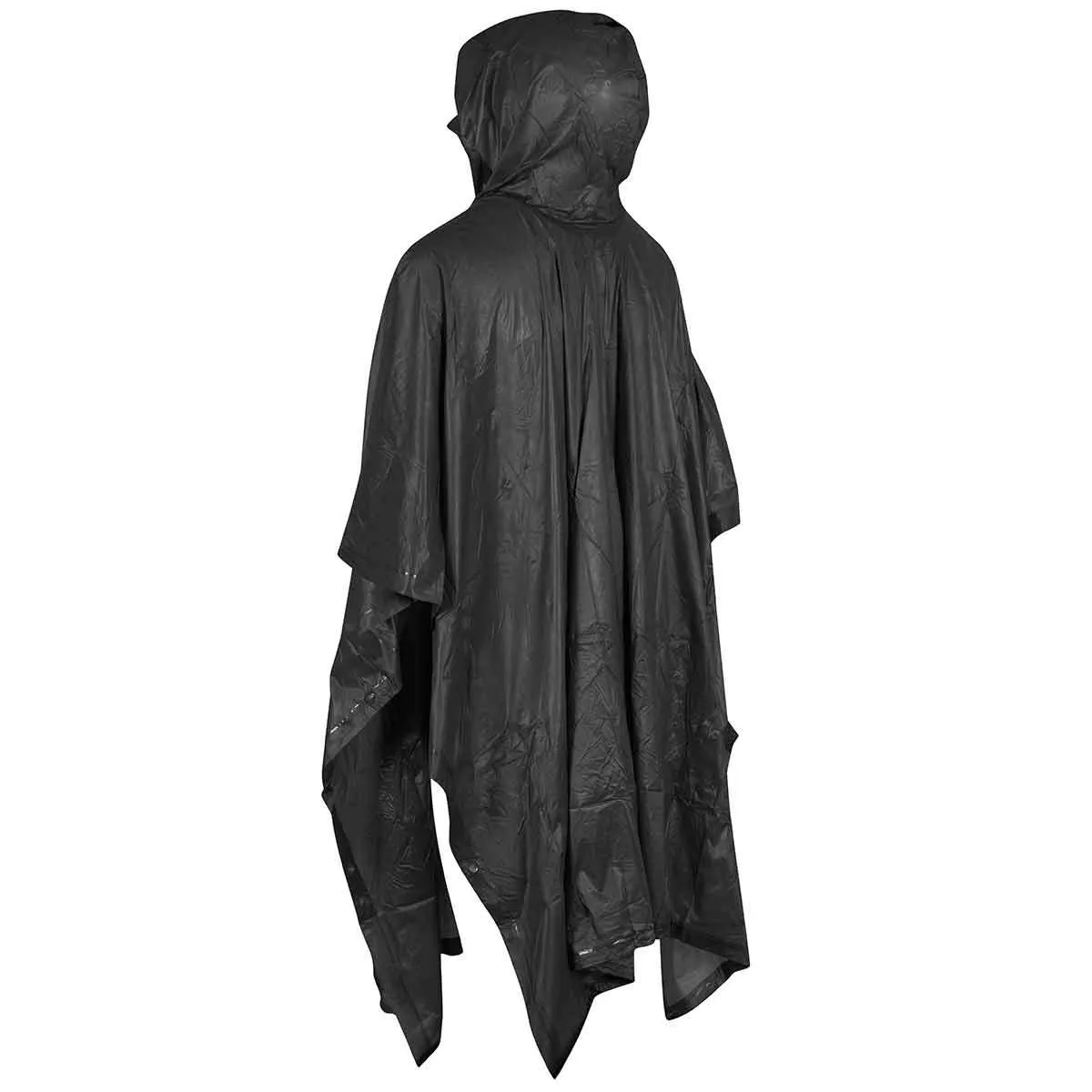 MFH Vinyl Waterproof Poncho Black