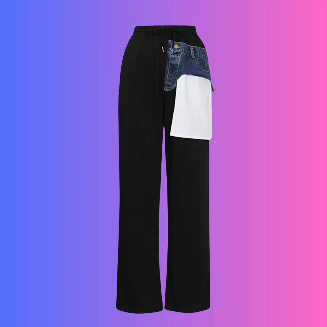 Miss Non-ordinary -  Denim Pocket Joggers