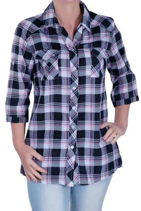 Modern Checkered Plus Size Shirt