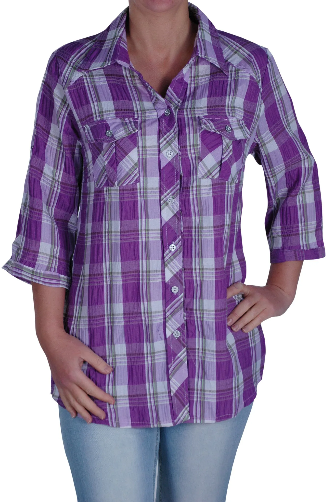 Modern Checkered Plus Size Shirt