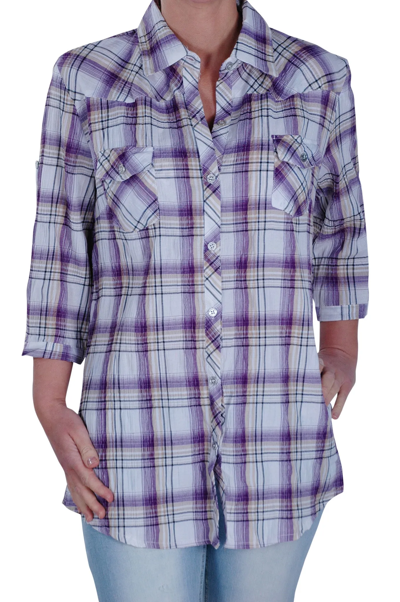 Modern Checkered Plus Size Shirt