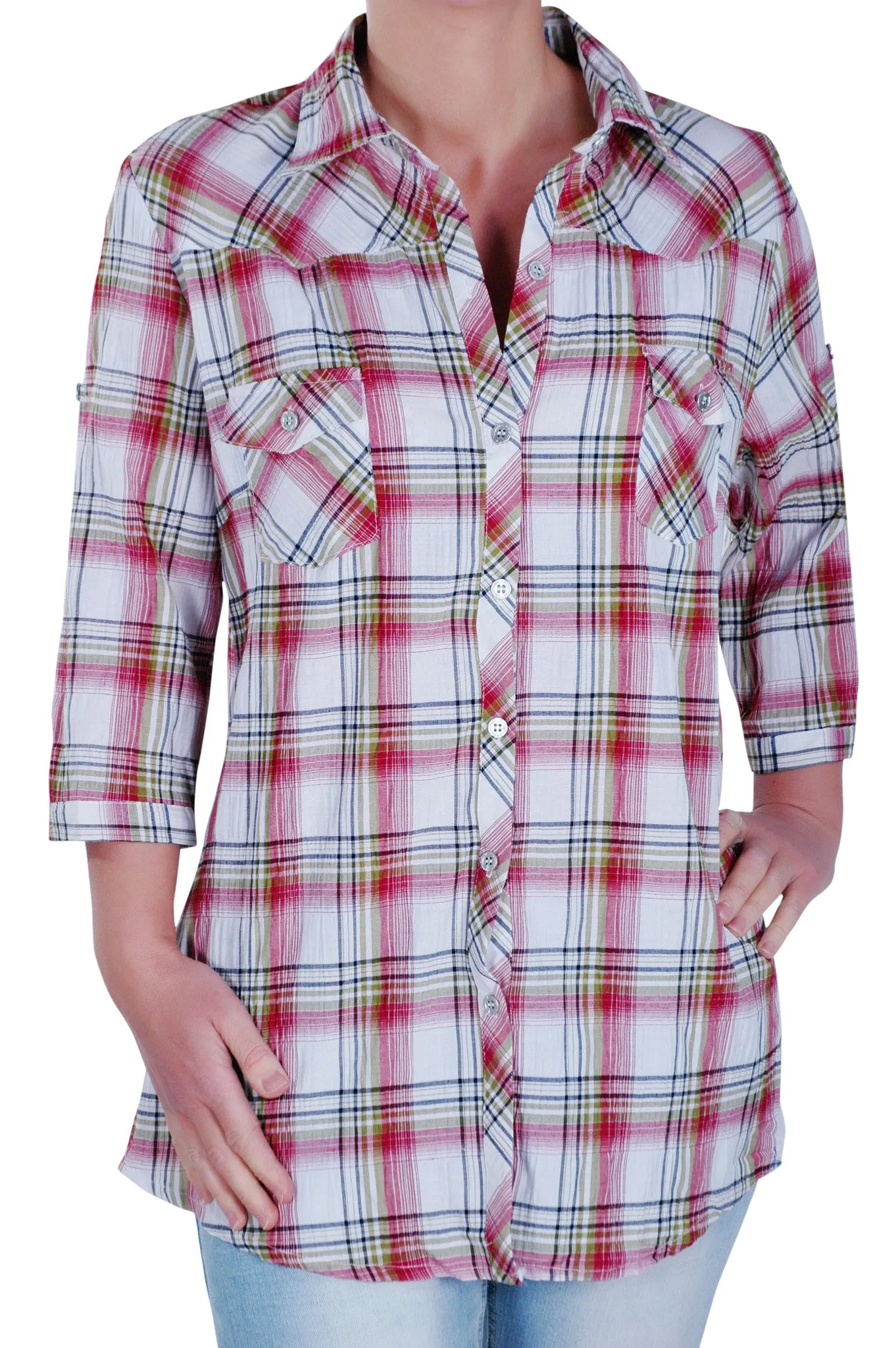 Modern Checkered Plus Size Shirt