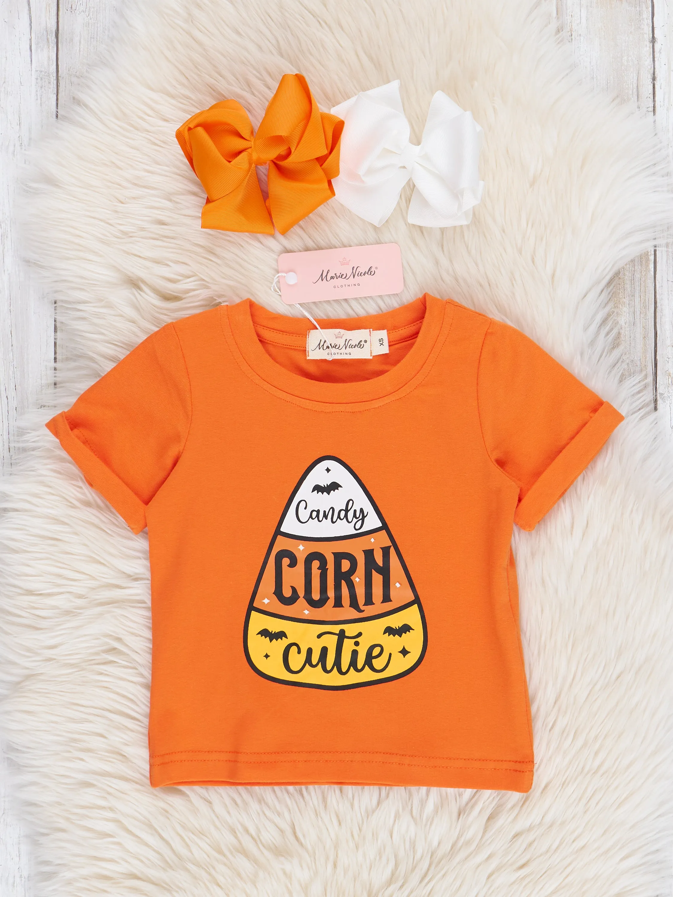 Mom & Me "Candy Corn Cutie" Top & Romper