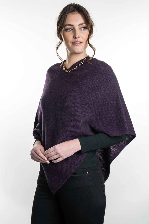 Moss Stitch Poncho