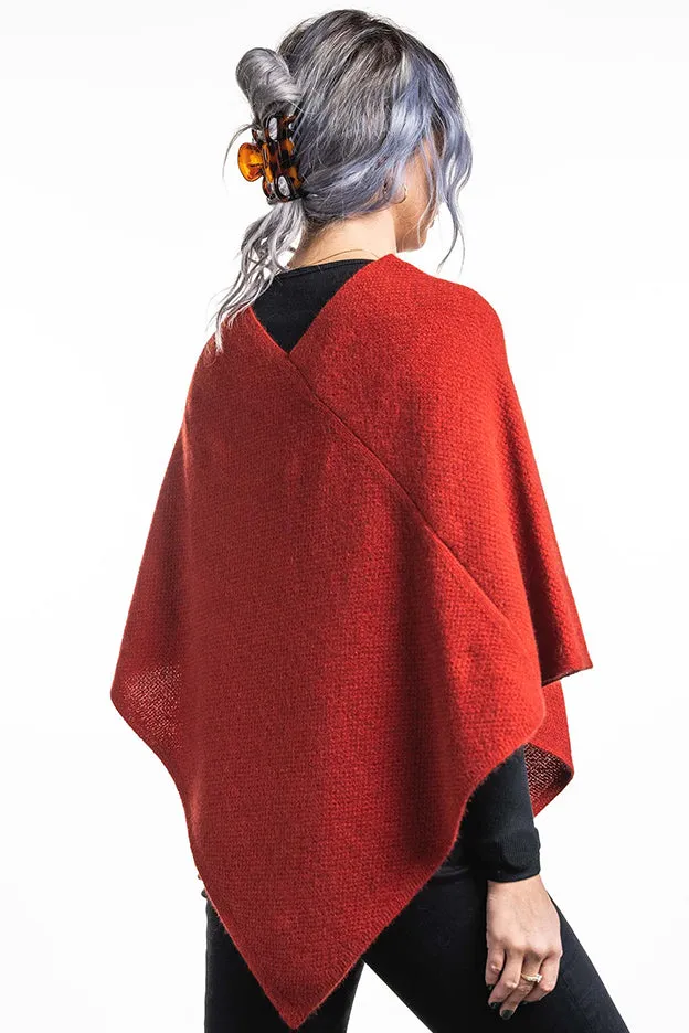 Moss Stitch Poncho