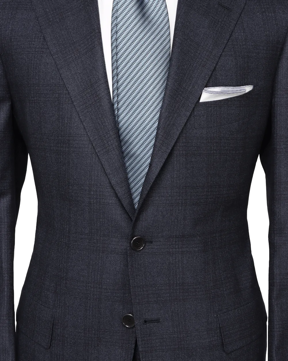 Navy Tonal Plaid Suit