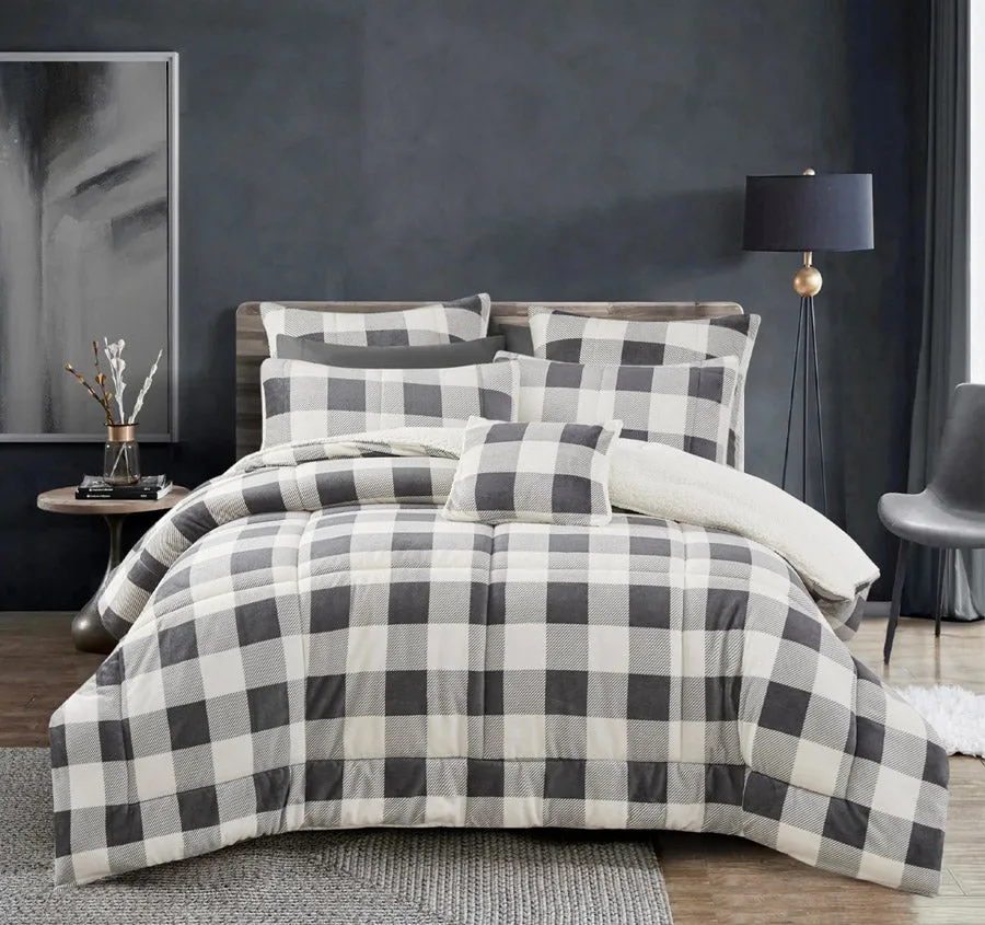 Naya Comforter Set Range Grey