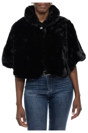 Nina Leonard Faux Fur Jacket