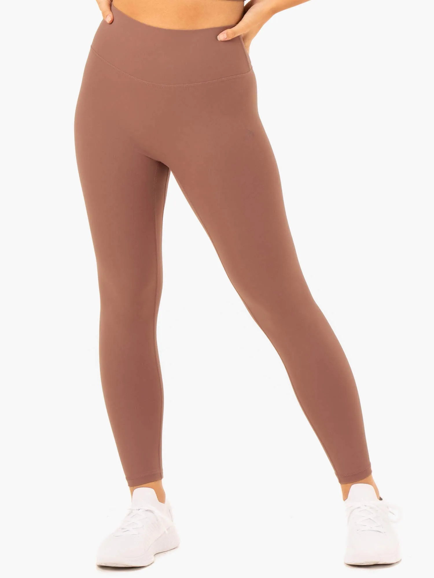 NKD Refine High Waisted Leggings - Mocha