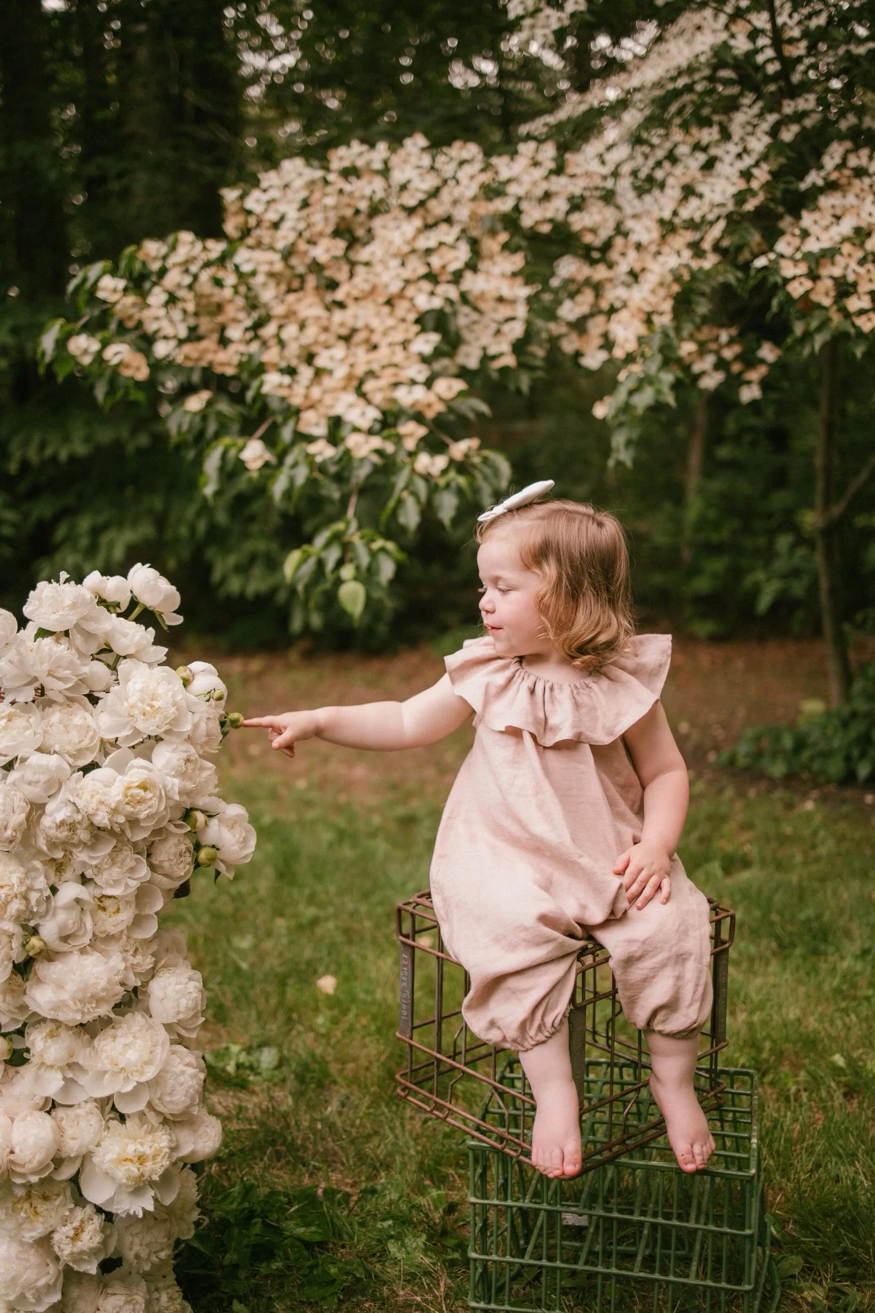 Olivia Ruffle Collar Romper | Lavender Mist