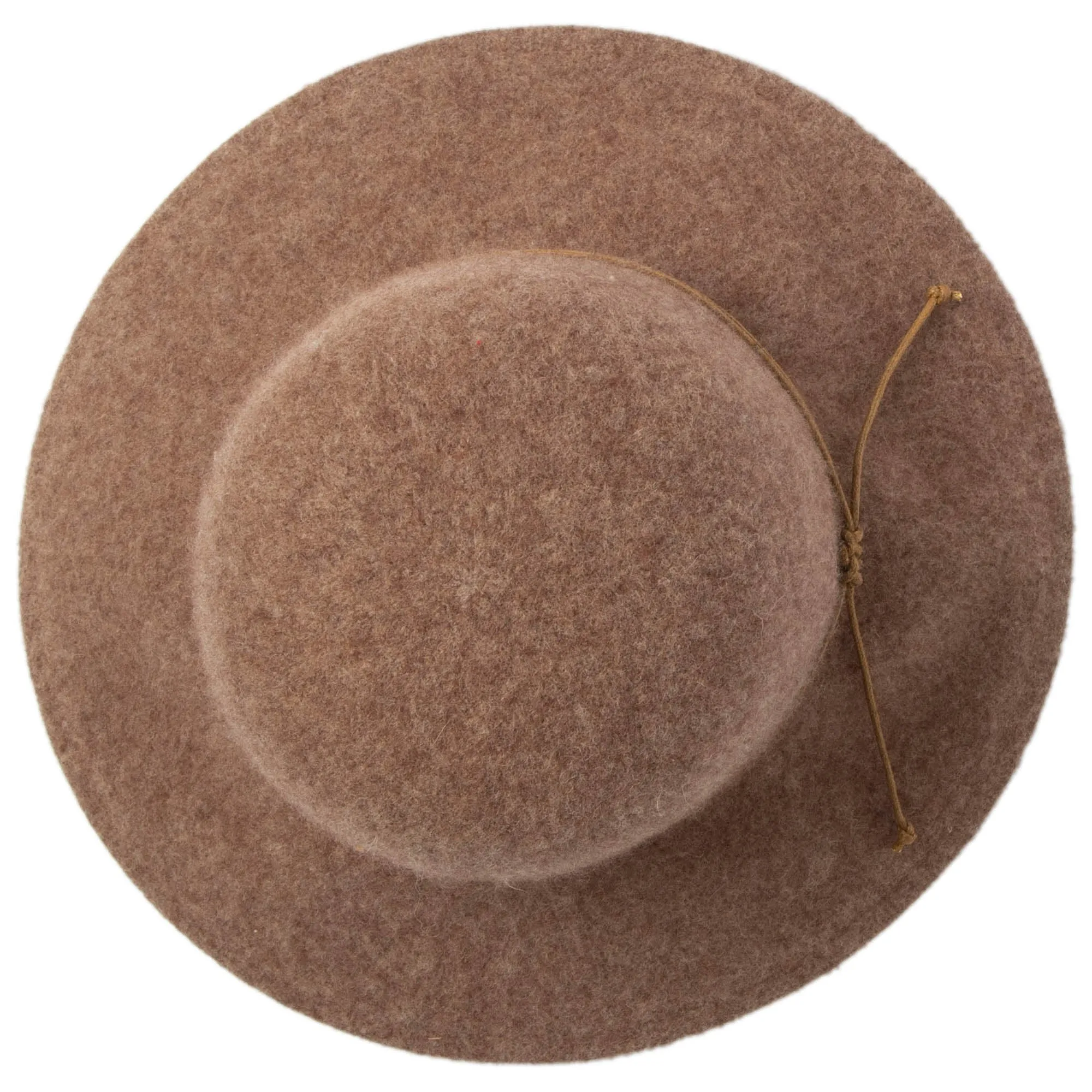 Park Lane - Wool Blend Floppy Hat with Leather Cording Trim