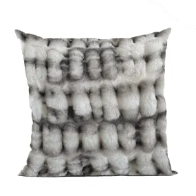 Plutus Off White Sherpa Animal Faux Fur Luxury Throw Pillow