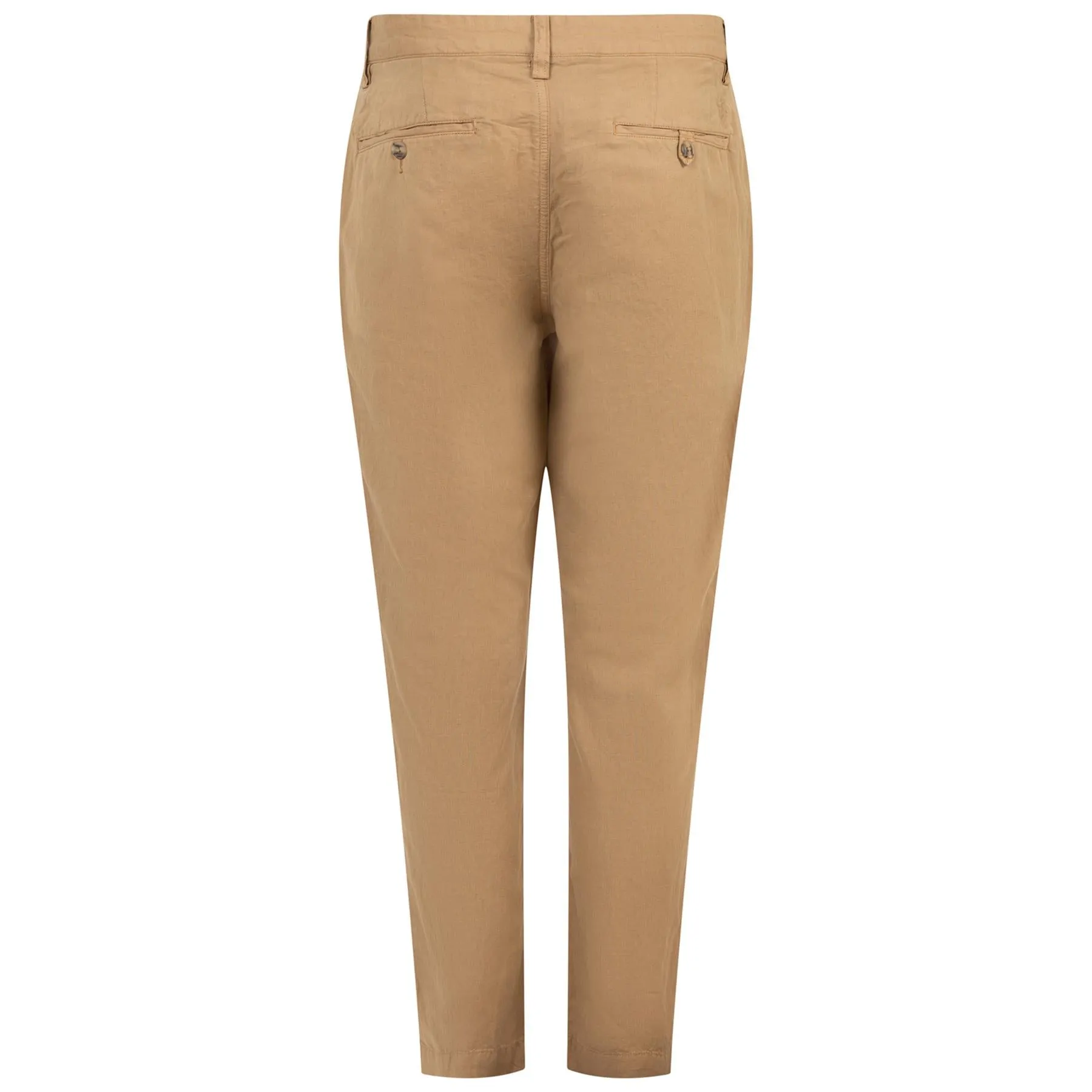 Polo Golf Straight Fit Bedford Linen Trousers Tan Beige - SU24