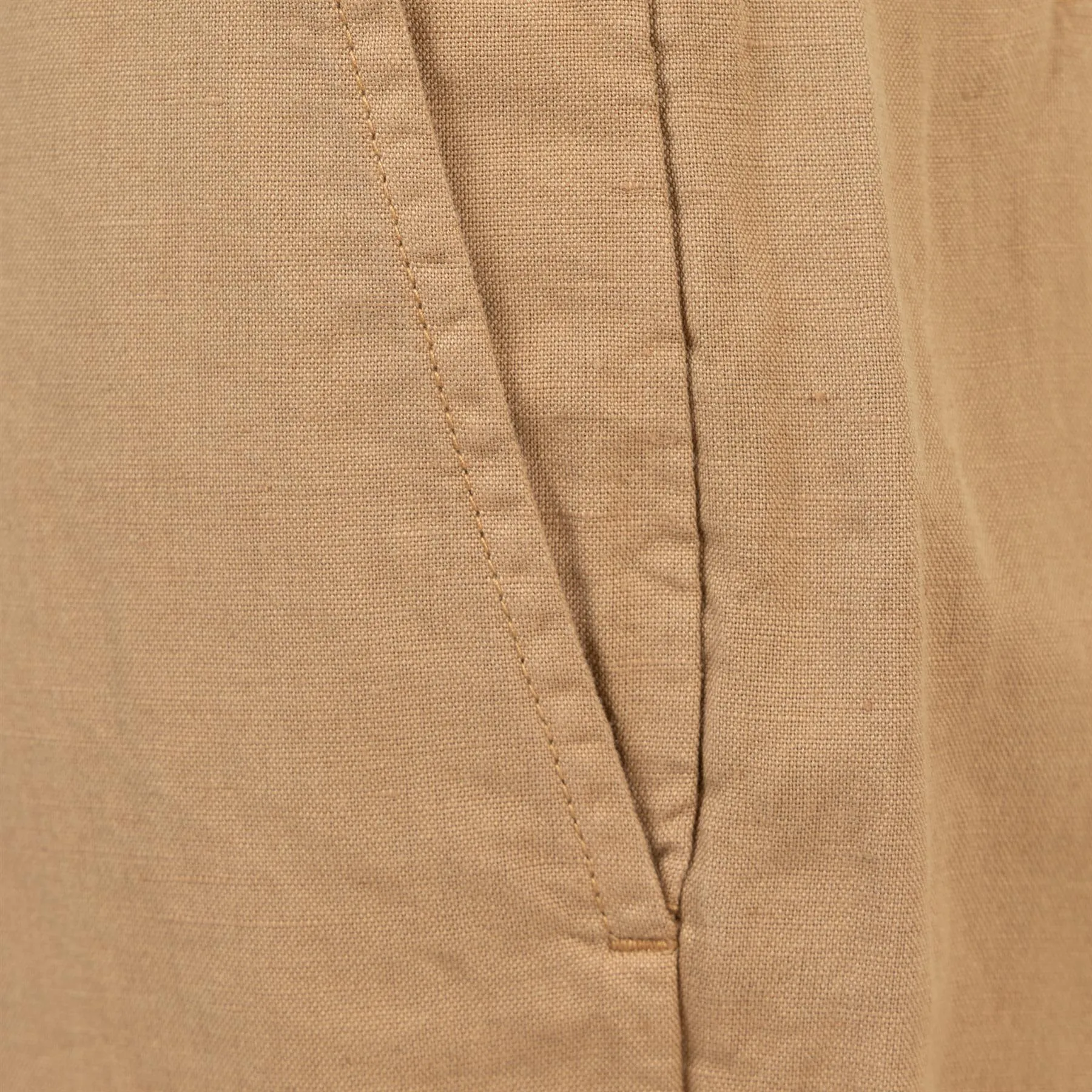 Polo Golf Straight Fit Bedford Linen Trousers Tan Beige - SU24