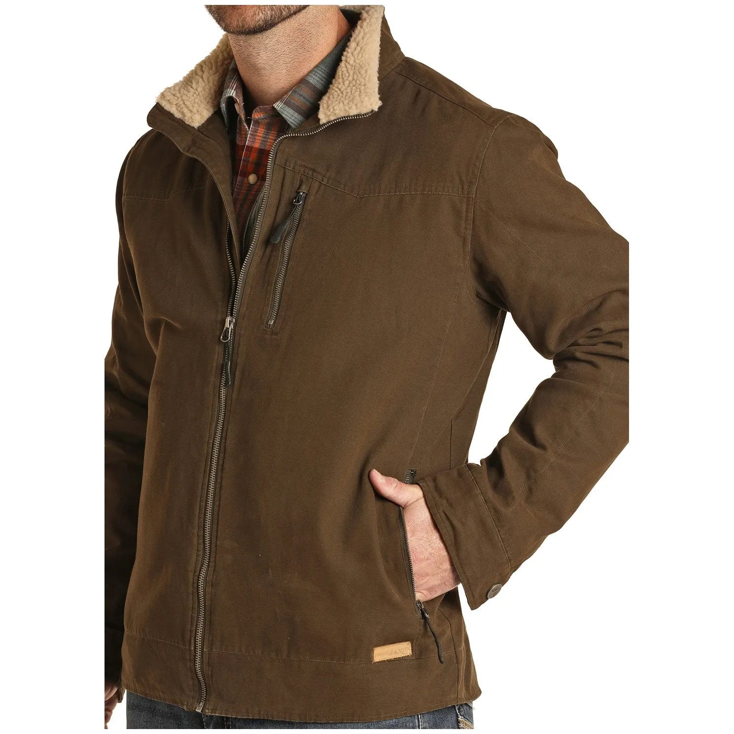 Powder River Men's Brushed Cotton Canvas Tan Jacket 92-1026-27