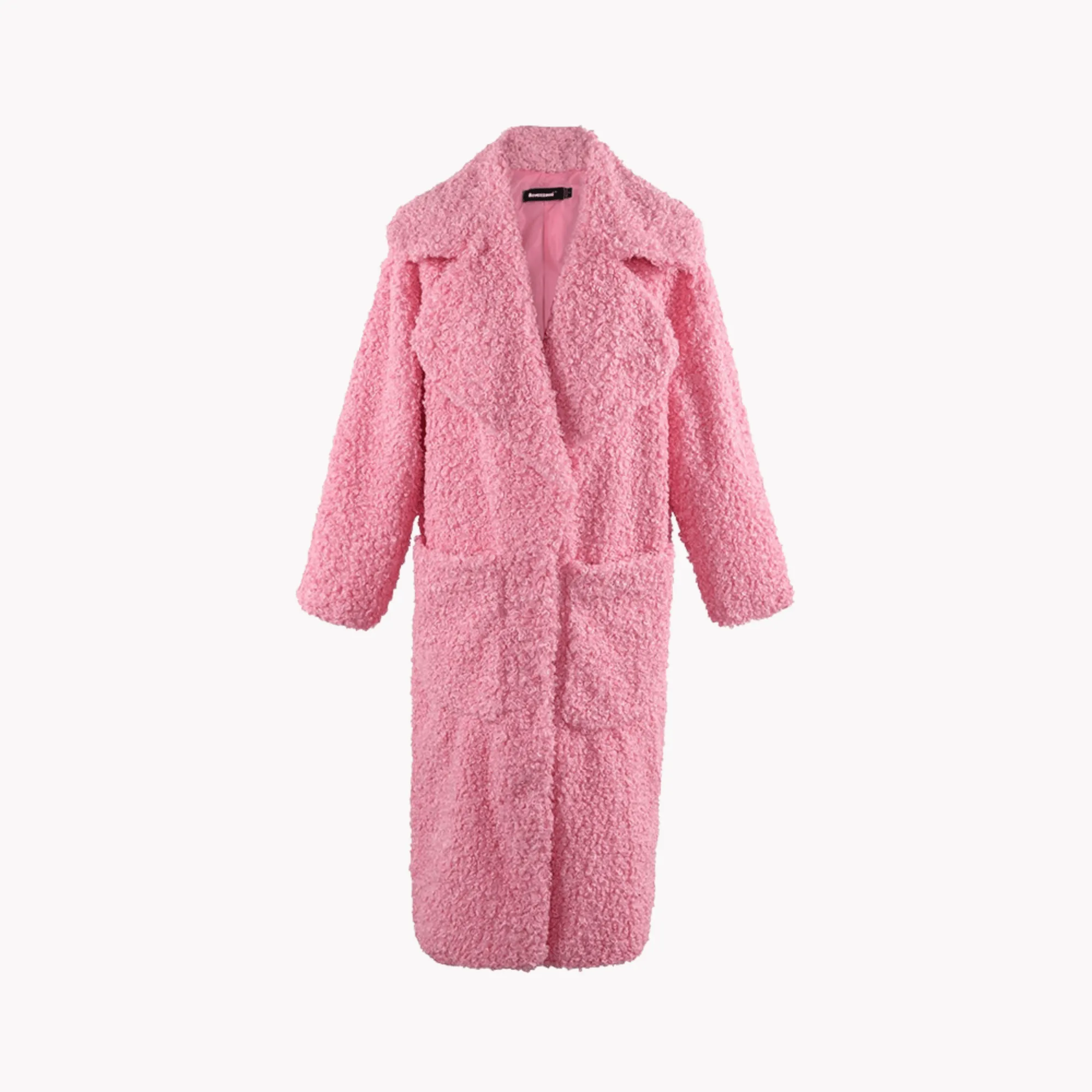 Pre Order:  Pink Fuzzy Faux Fur Jacket