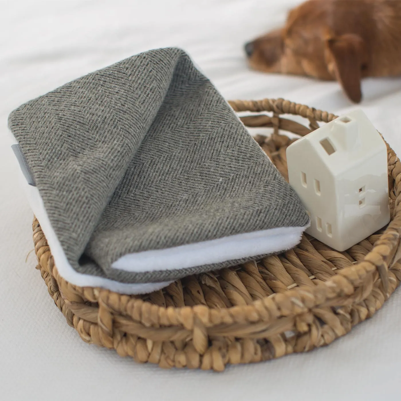 Puppy Scent Blanket in Herringbone Tweed by Lords & Labradors