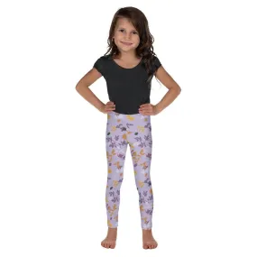 Purple Floral Kid's Leggings