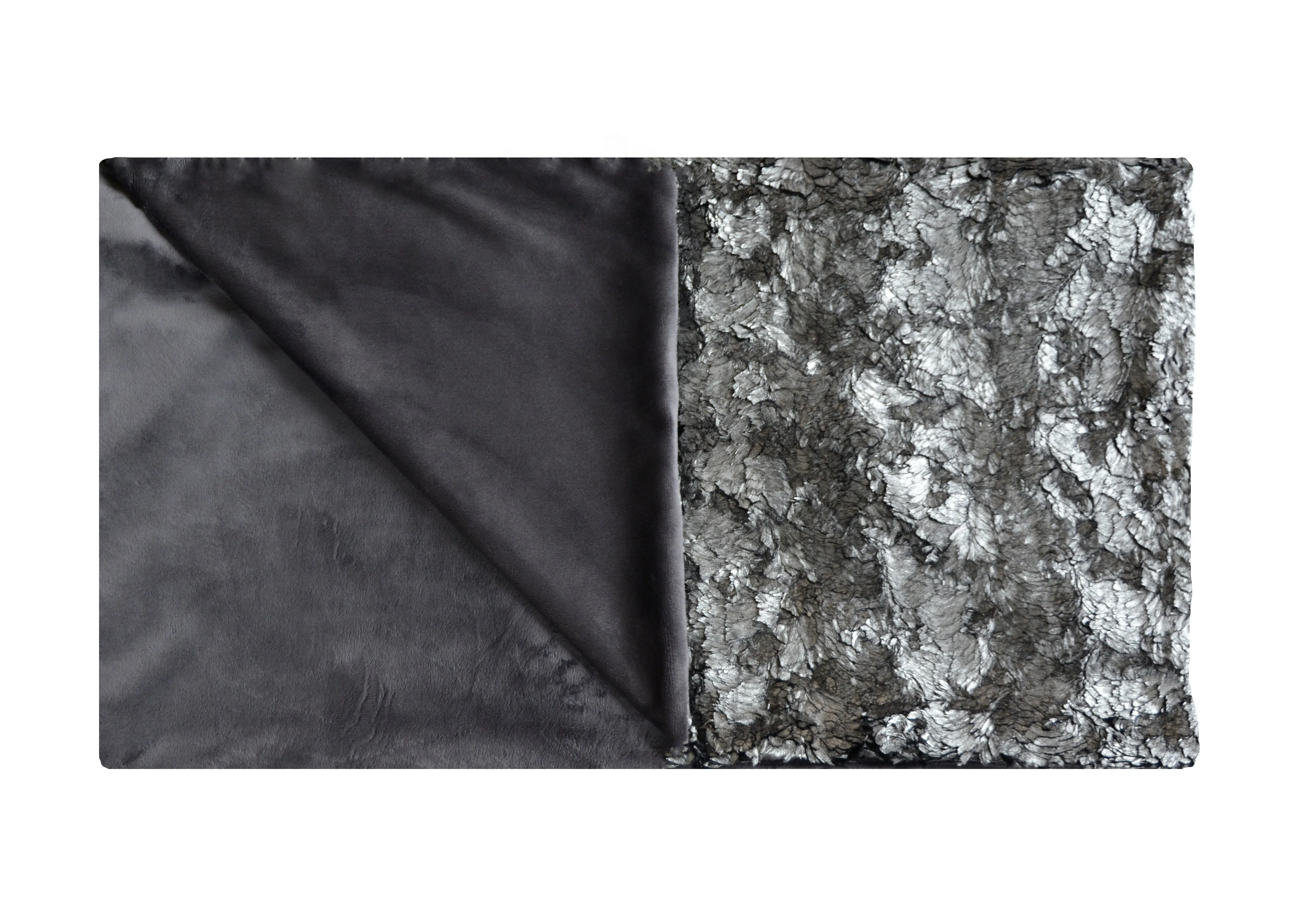 Pyrite Frost Faux Fur Throw