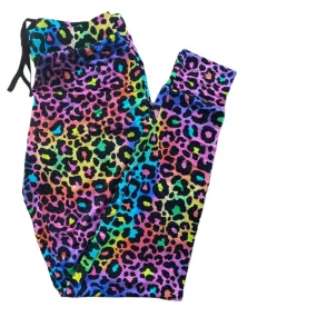 Rainbow Leopard Bamboo Women's Joggers