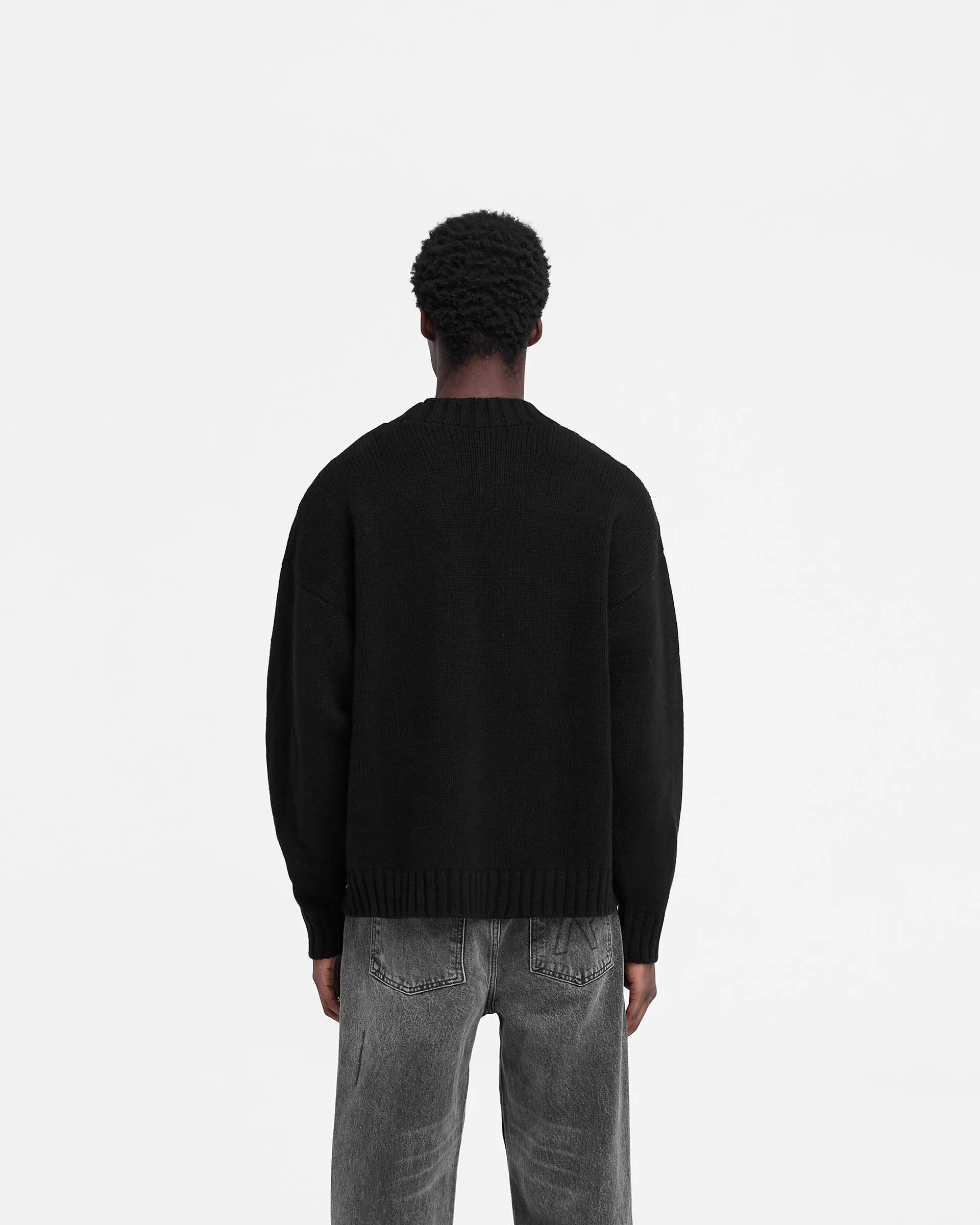 Rep Knit Jumper - Black