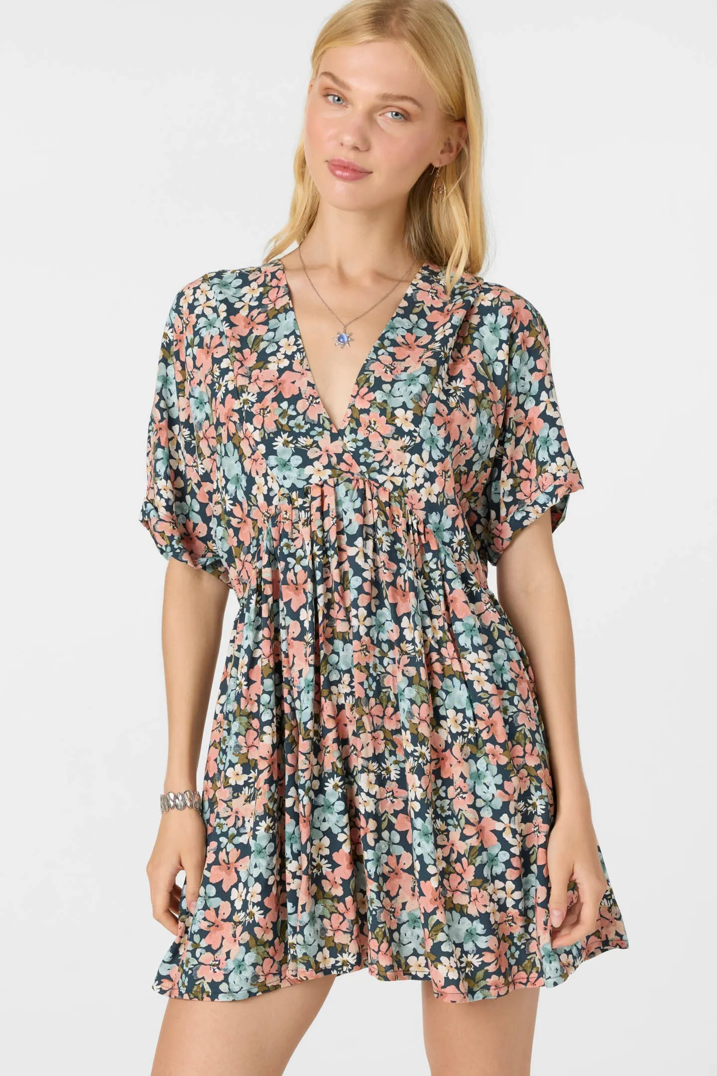 ROSEMARY TERRECE FLORAL SHORT DRESS