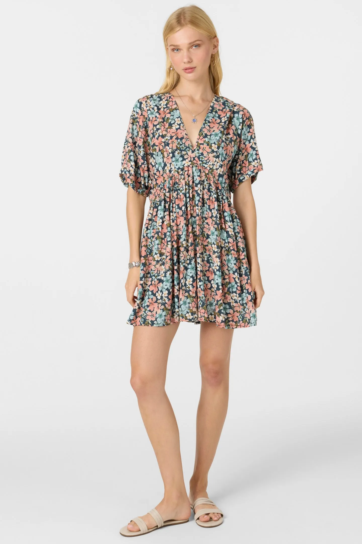 ROSEMARY TERRECE FLORAL SHORT DRESS