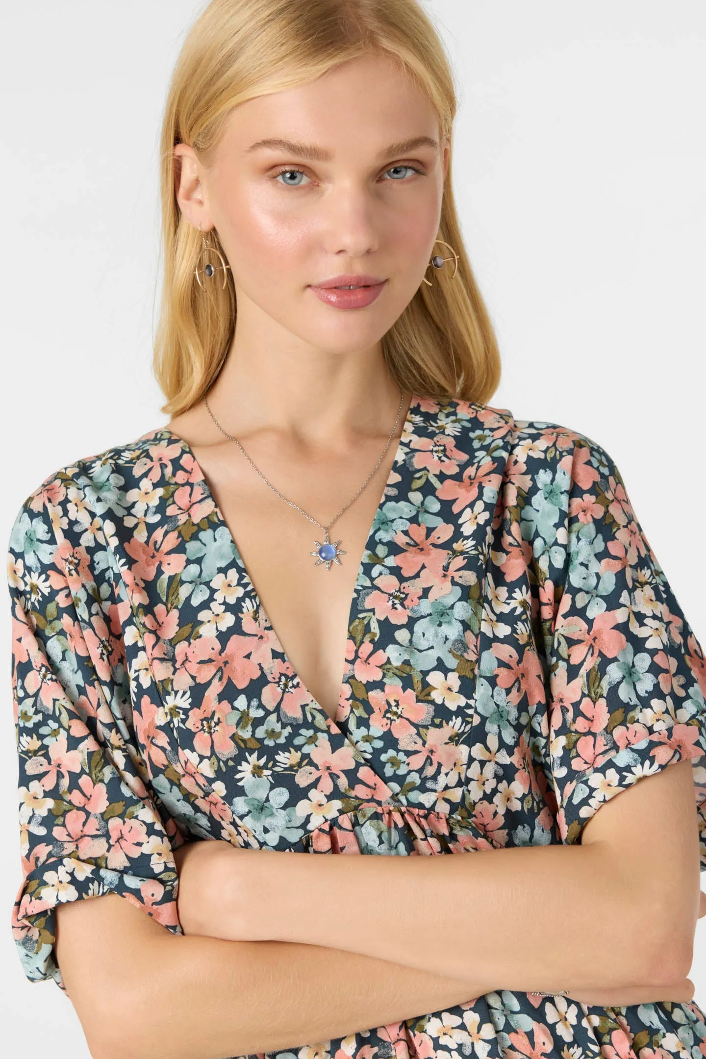 ROSEMARY TERRECE FLORAL SHORT DRESS