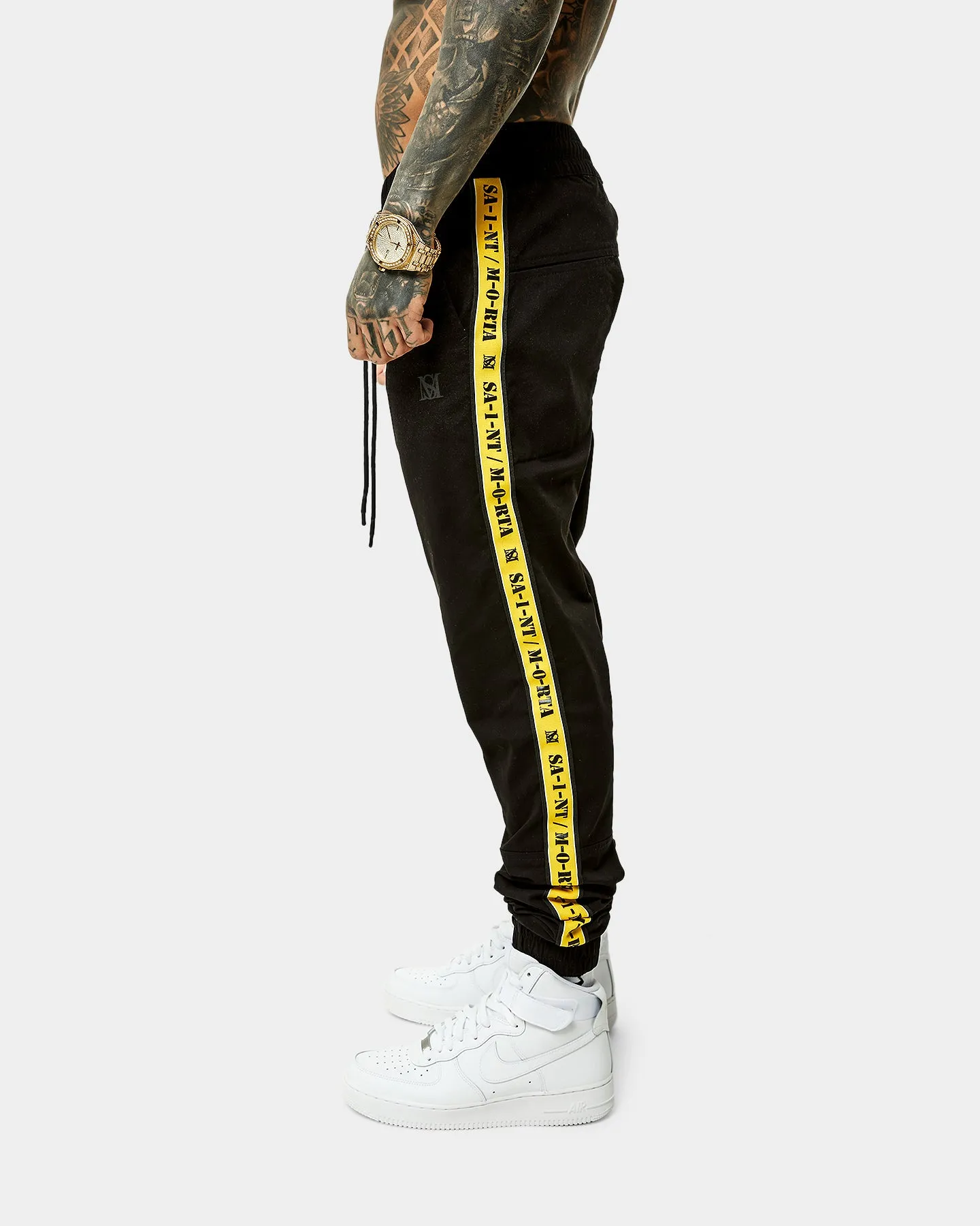 Saint Morta Monolith Sport Joggers Black/Yellow