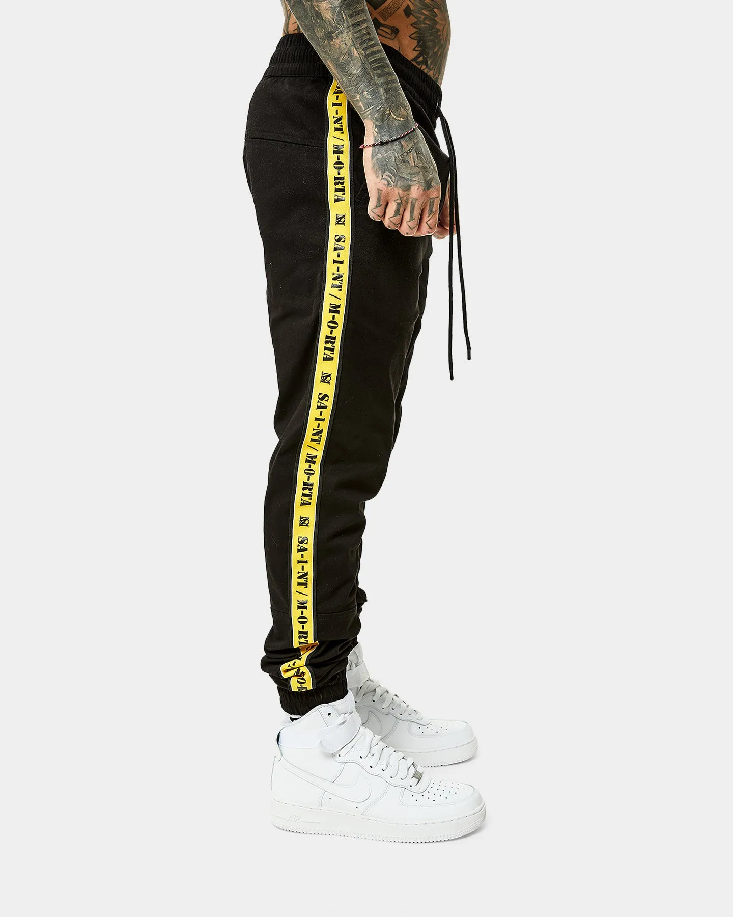 Saint Morta Monolith Sport Joggers Black/Yellow