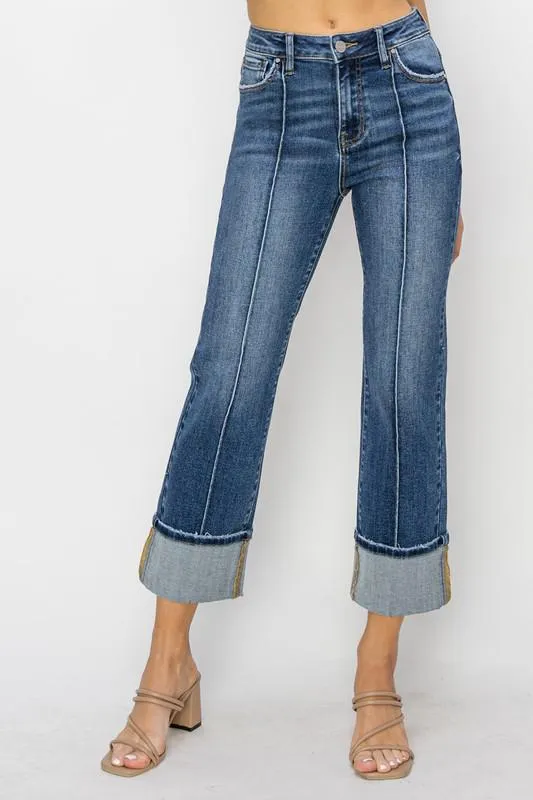 Seamed and Cuffed Jean