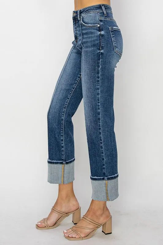 Seamed and Cuffed Jean