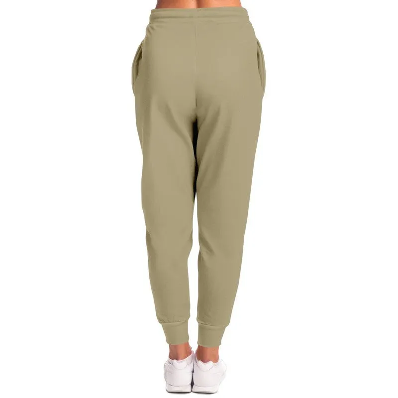 Shaded Pale Pastel Yellow Brown Joggers | Unisex | with PLUS sizes | C0M8Y30K30