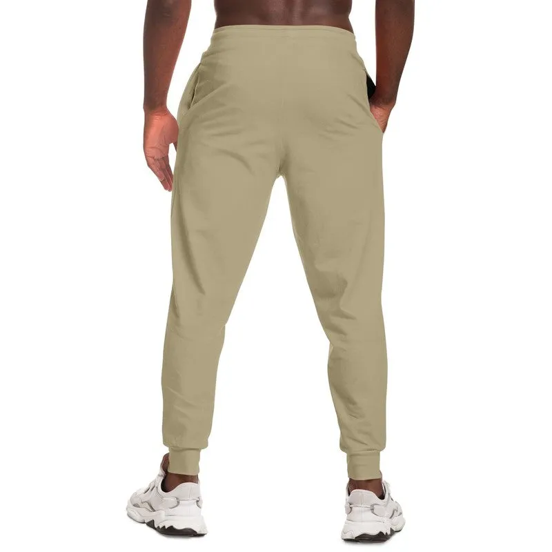 Shaded Pale Pastel Yellow Brown Joggers | Unisex | with PLUS sizes | C0M8Y30K30