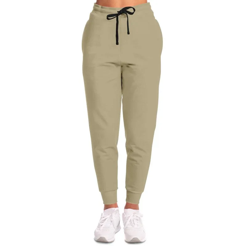 Shaded Pale Pastel Yellow Brown Joggers | Unisex | with PLUS sizes | C0M8Y30K30