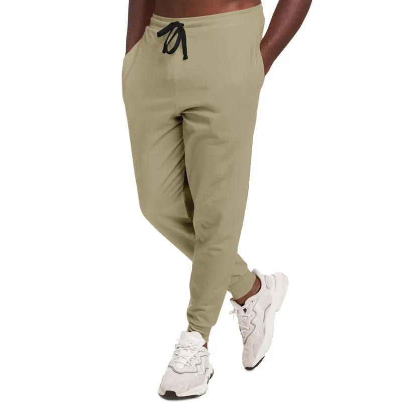 Shaded Pale Pastel Yellow Brown Joggers | Unisex | with PLUS sizes | C0M8Y30K30