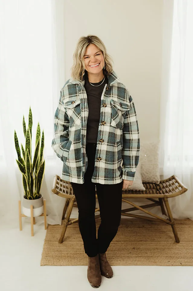 Sherpa Plaid Jacket