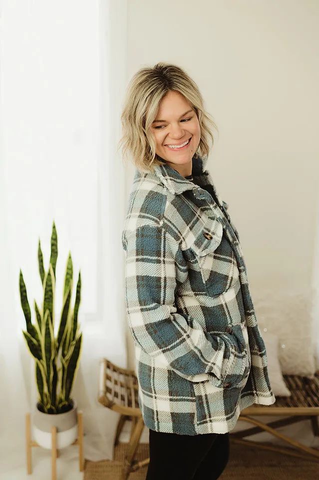 Sherpa Plaid Jacket