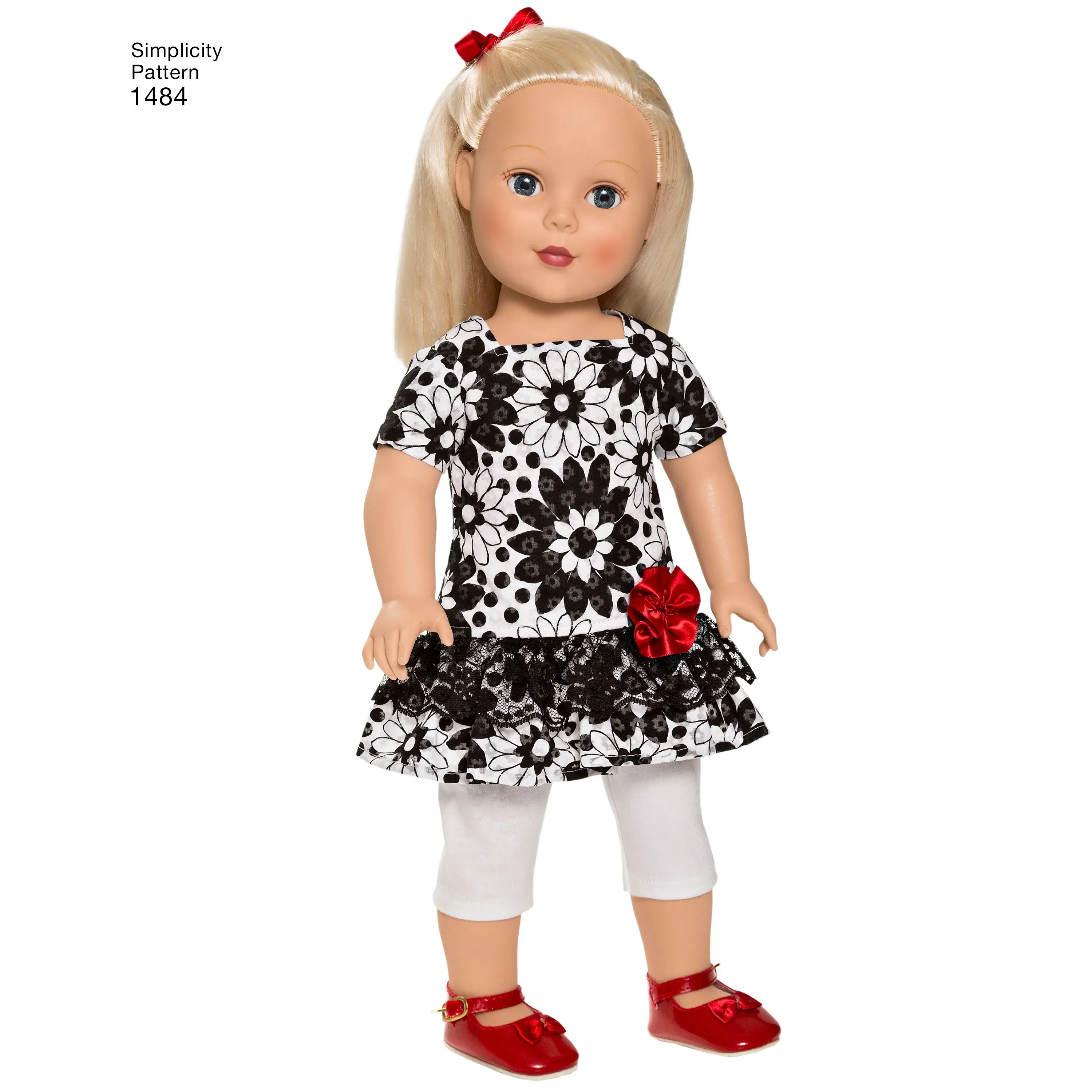 Simplicity Pattern 1484 OS 18" Doll Clothes