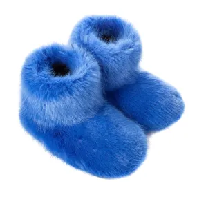 Slipper Boots 3-4 in Royal Blue lighter shade