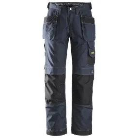 Snickers 3213 Craftsmen Holster Pocket Trousers, Rip-Stop Navy Blue