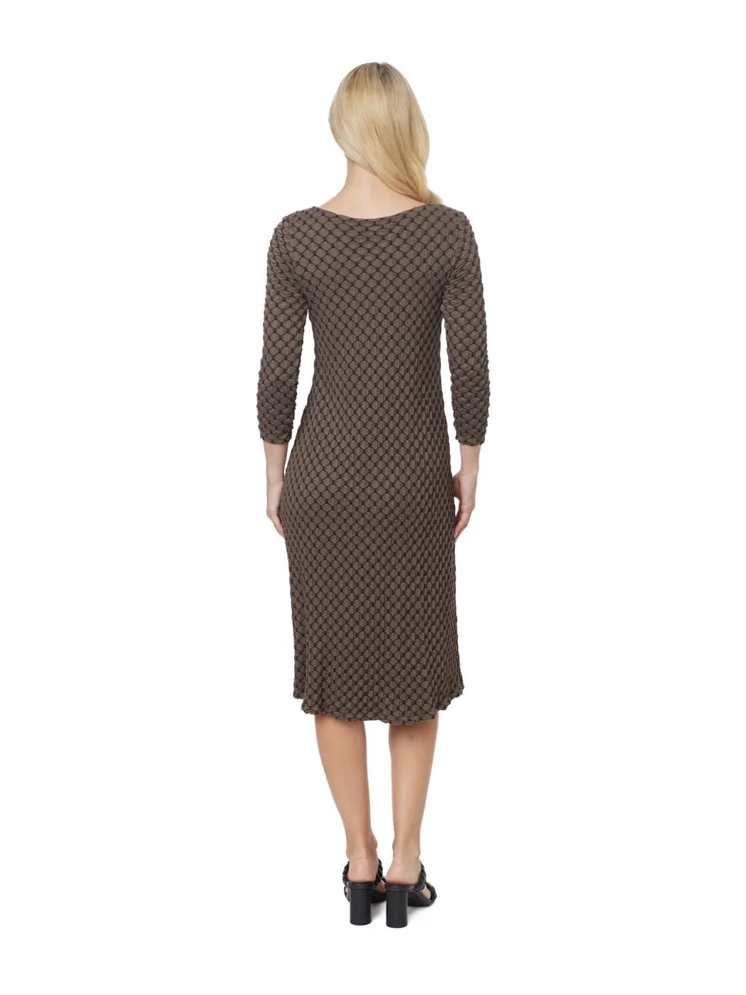 Tianello "HoneyComb" Knit Jacquard "Ballet" Dress - S