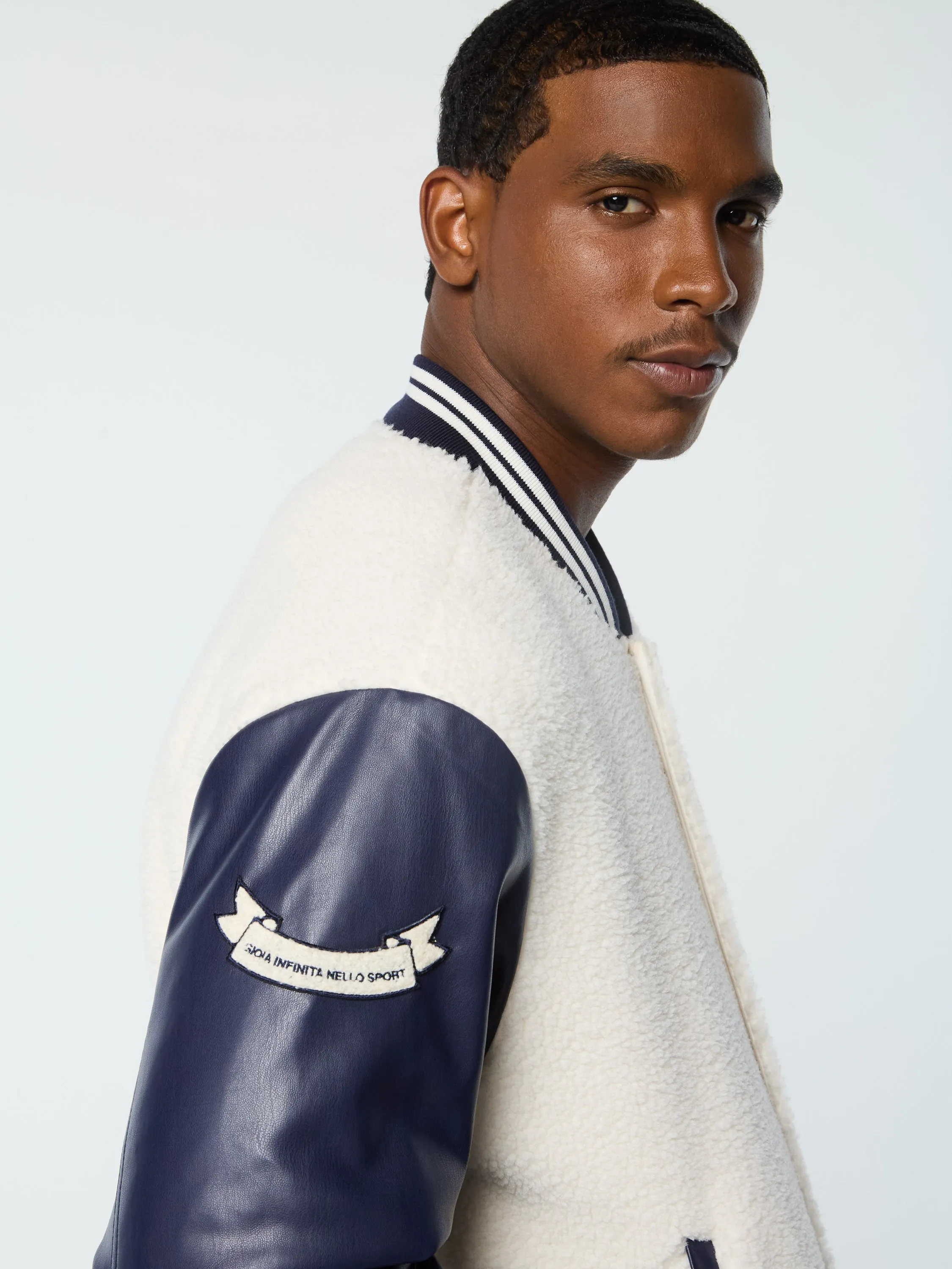 Toppa Varsity Bomber- Gardenia